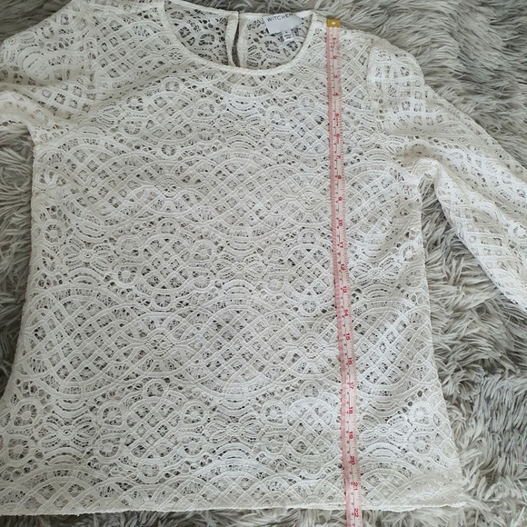 Witchery white lace long sleeve top and camisole set, size 4 - Picture 8 of 12